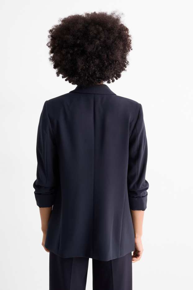 Dámské - Business blejzr - relaxed fit - tmavomodrá