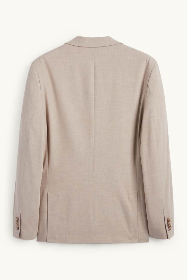 Hommes - Veste de costume - slim fit - Flex - beige