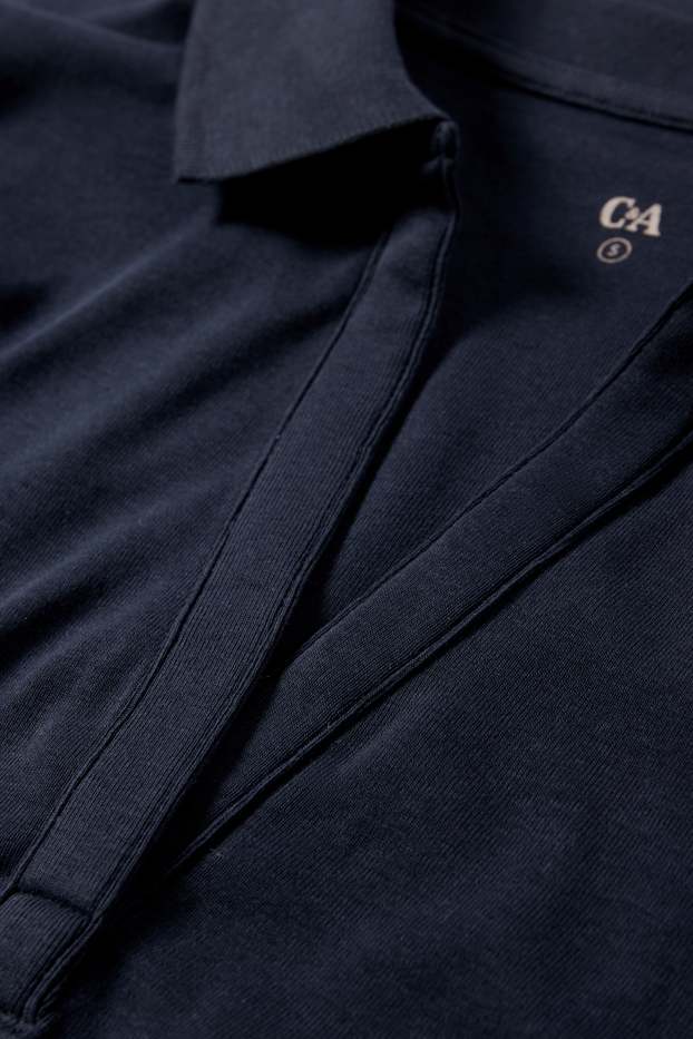 Femmes - Polo - bleu foncé