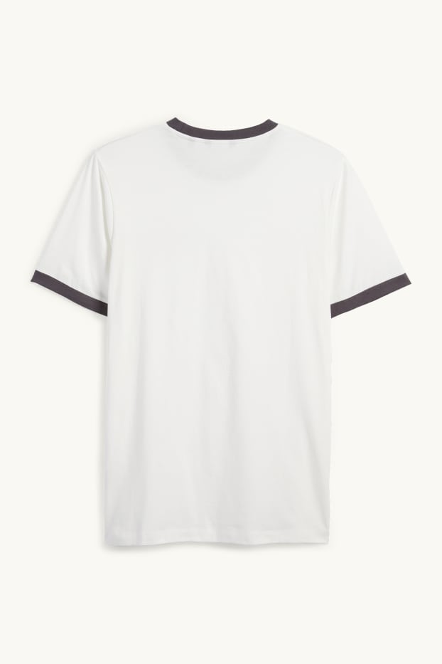 Men - T-shirt - regular fit - cremewhite