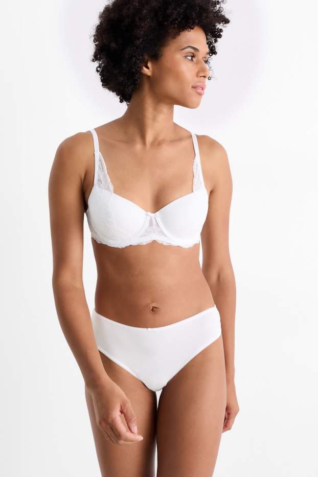 Mujer - Pack de 3 - braguitas - blanco roto