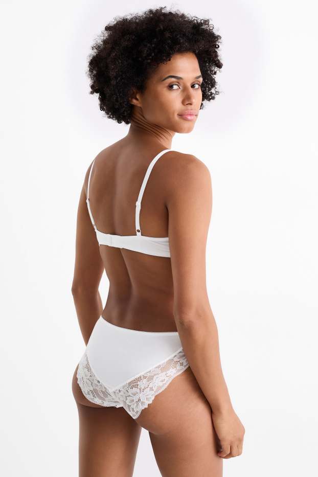 Mujer - Pack de 3 - braguitas - blanco roto