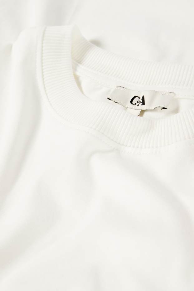 Damen - T-Shirt - cremeweiss