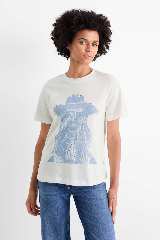 Dámské - Tričko - bílá