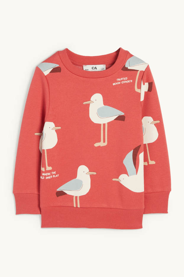 Kinderen: jongens - Meeuwen - sweatshirt - rood