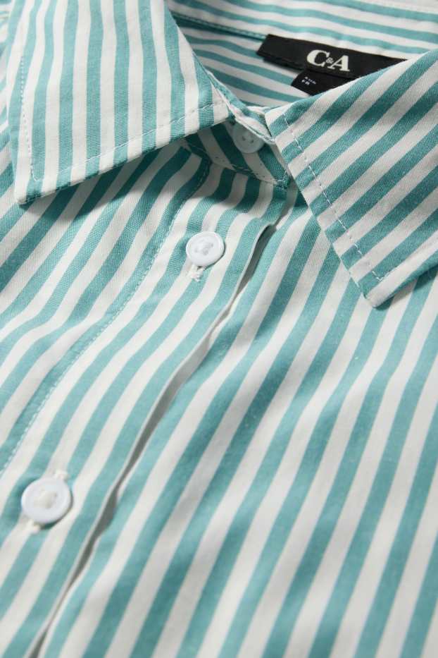 Dames - Blouse - gestreept - groen