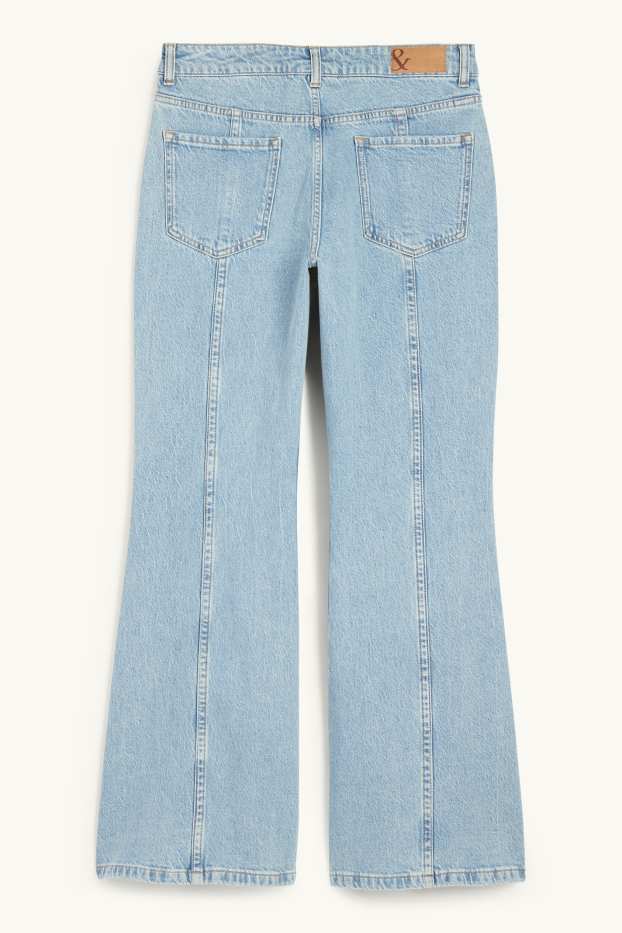 Donna - Jeans svasati a gamba larga - vita media - jeans azzurro