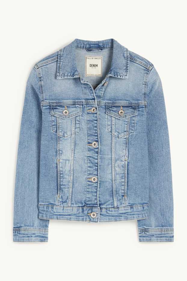 Children Girls - Denim jacket - denim-light blue