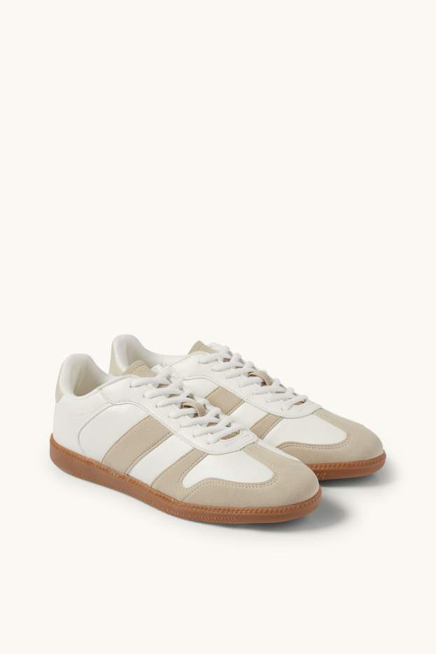 Women - Trainers - faux leather - cremewhite