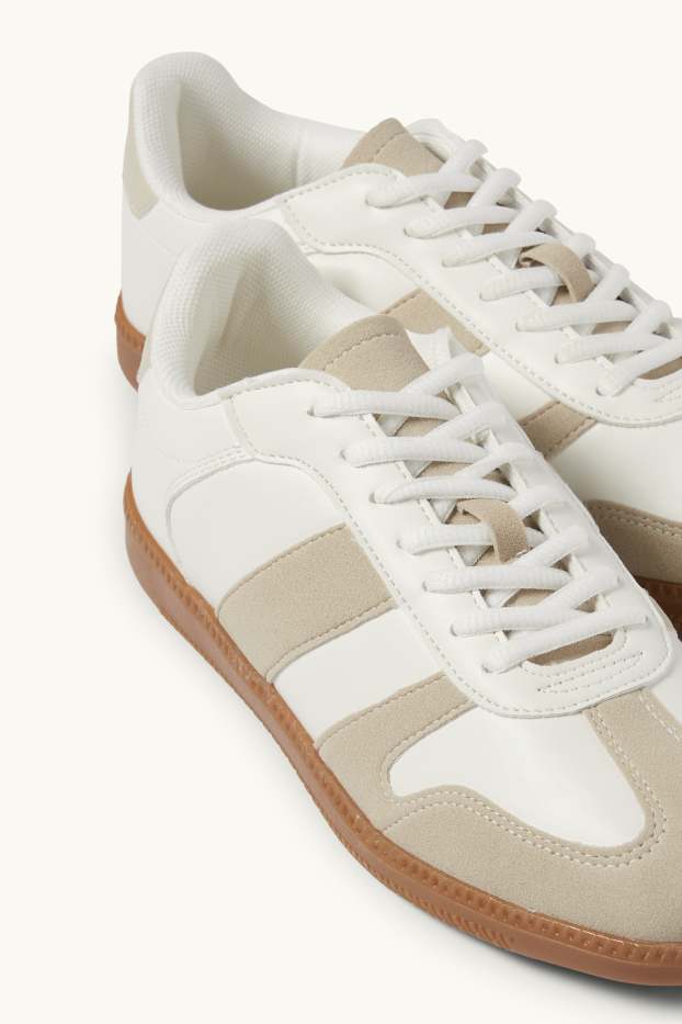 Women - Trainers - faux leather - cremewhite