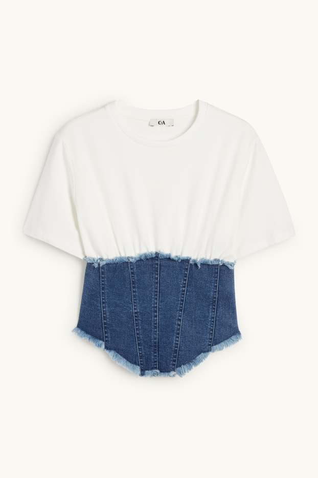 Women - Cropped T-shirt - white
