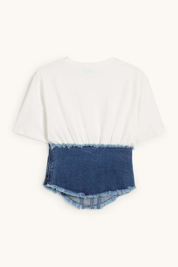 Women - Cropped T-shirt - white