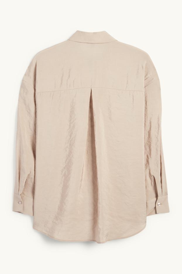 Women - Blouse - taupe