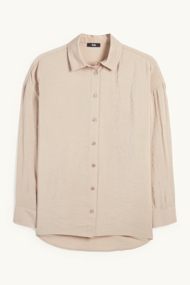 Women - Blouse - taupe