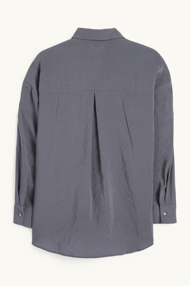 Dames - Blouse - donkergrijs