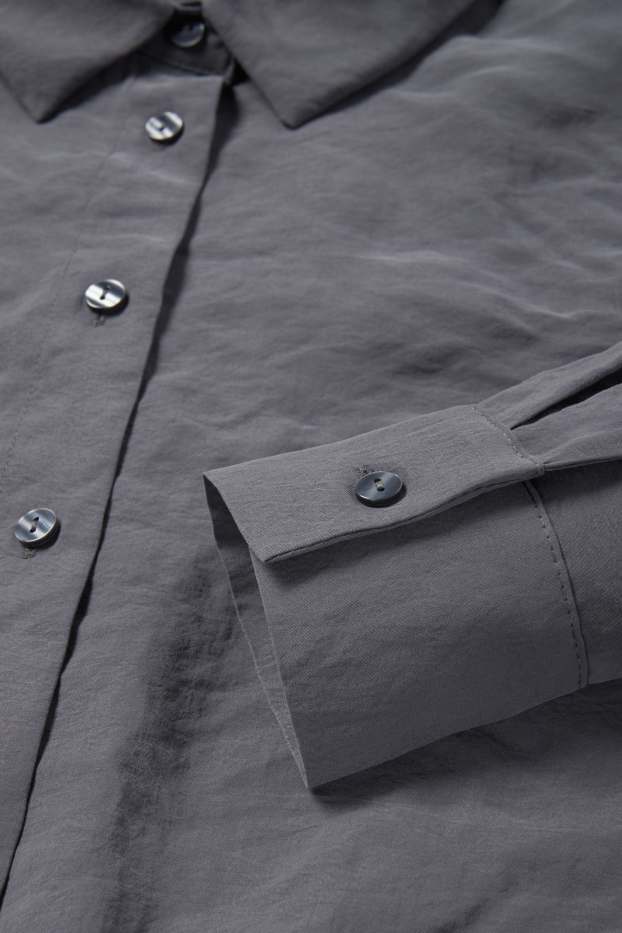 Dames - Blouse - donkergrijs