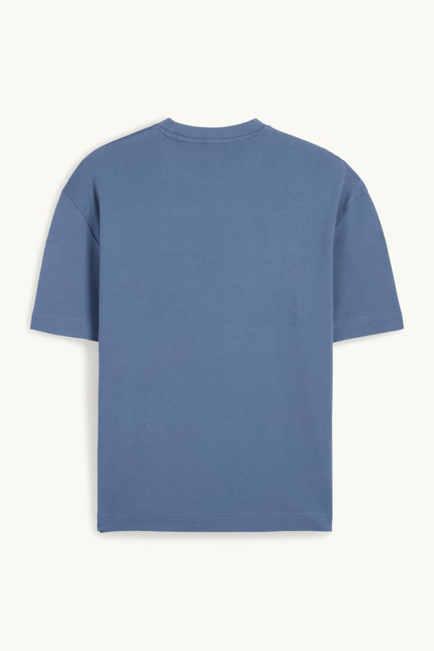 Hommes - T-shirt - regular fit - bleu foncé