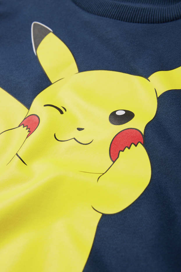 Copii - Băieți - Pokémon - Pikachu - bluză de molton - albastru închis