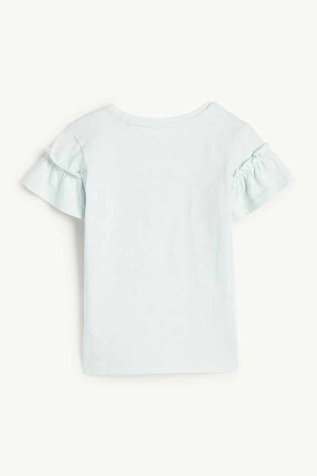 Kinder Mädchen - Mädchen - Kurzarmshirt - mintgrün