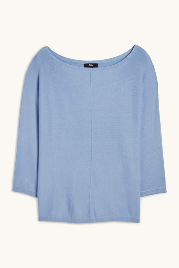 Mujer - Jersey de punto fino - azul claro