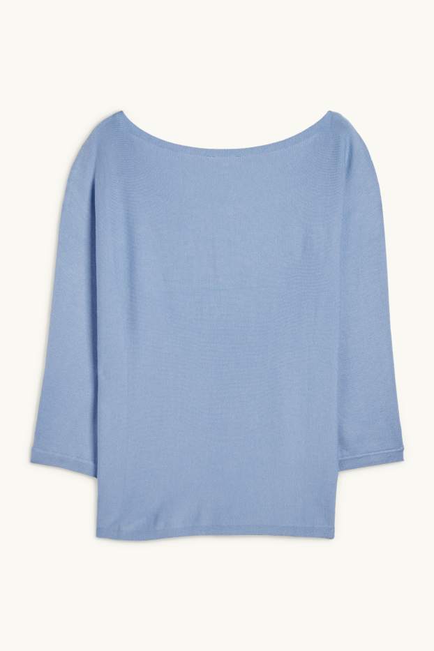 Mujer - Jersey de punto fino - azul claro
