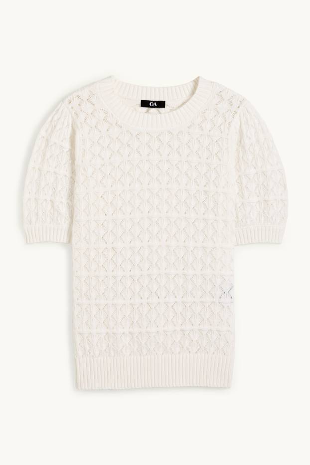 Femmes - Pull - blanc crème