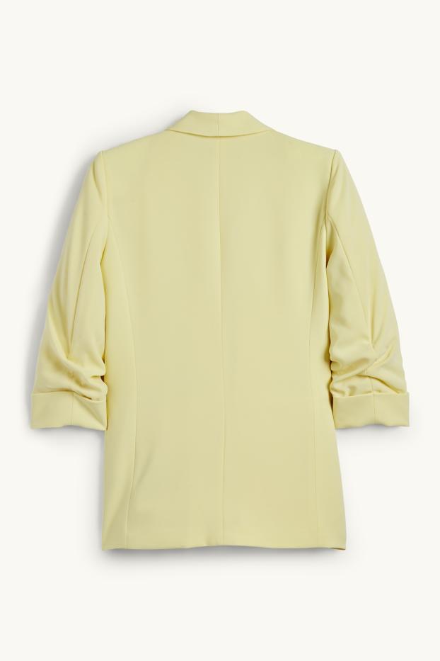 Damen - Business-Blazer - Relaxed Fit - hellgelb