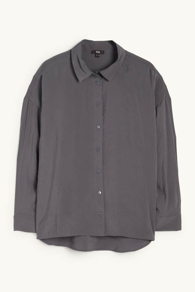 Women - Blouse - dark gray