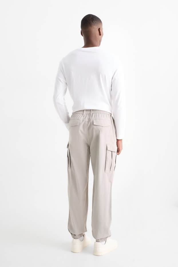 Hommes - Pantalon cargo - gris