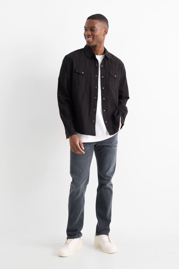 Hommes - Slim jean - LYCRA® - gris foncé