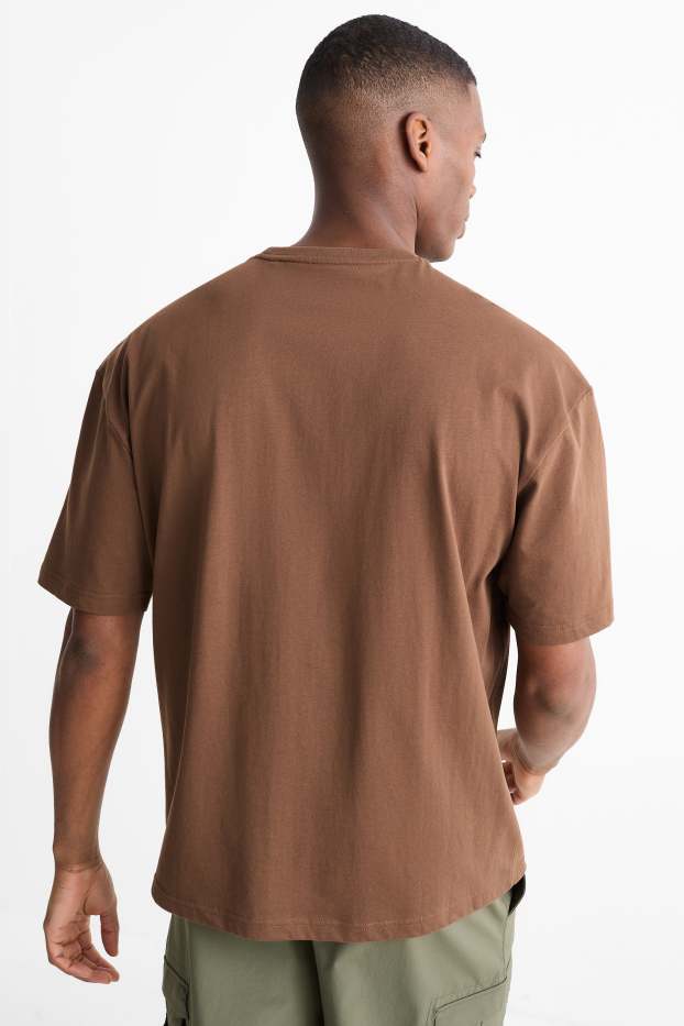 Hommes - Haut de sport - regular fit - marron