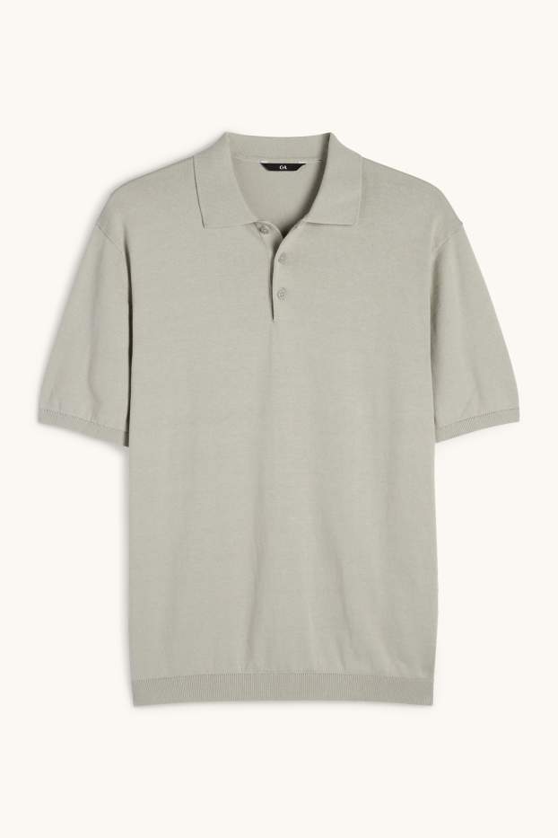 Hommes - Polo - gris