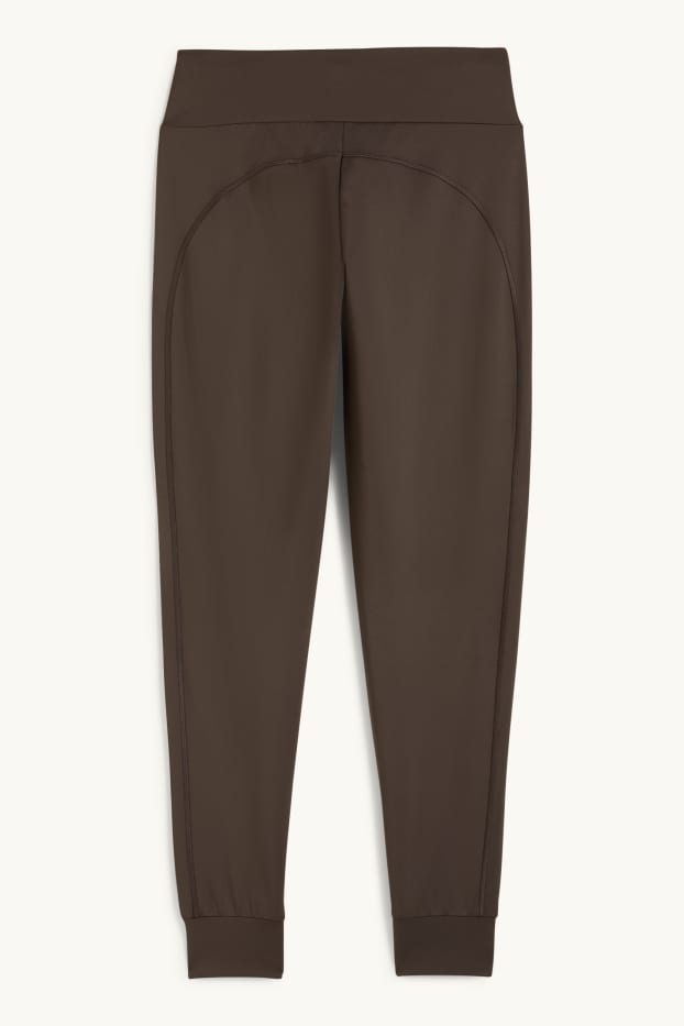 Femmes - Pantalon de jogging de sport - 4 Way Stretch - protection UV - marron
