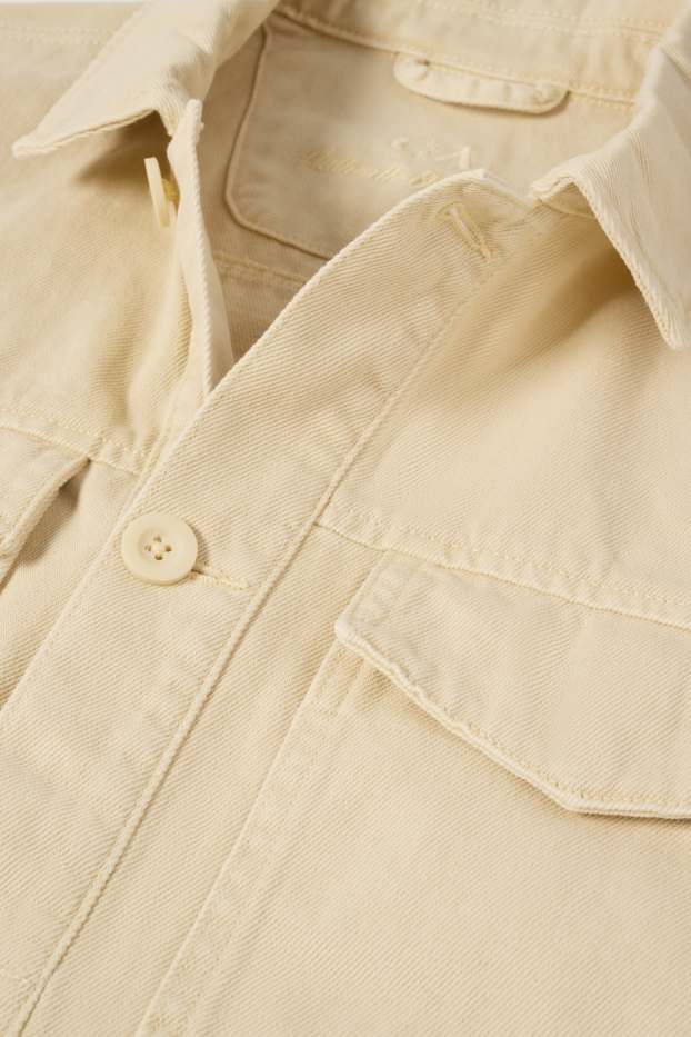Men - Denim jacket - yellow