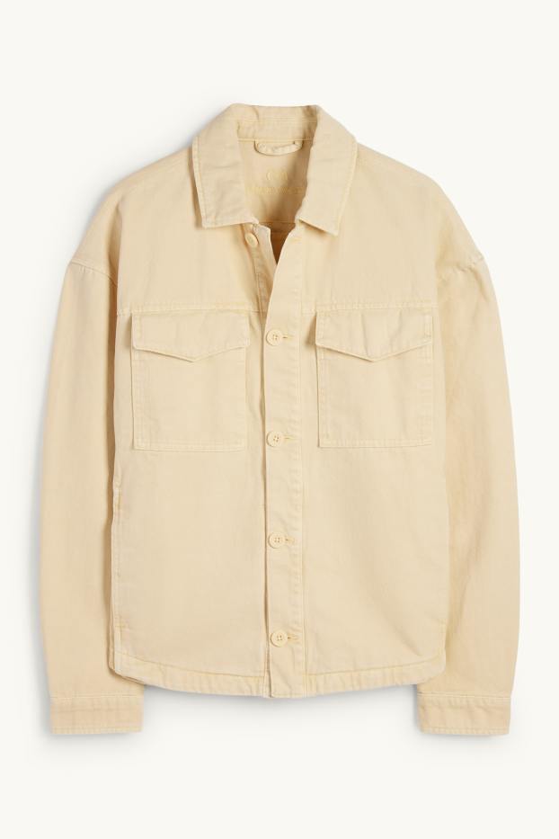 Men - Denim jacket - yellow