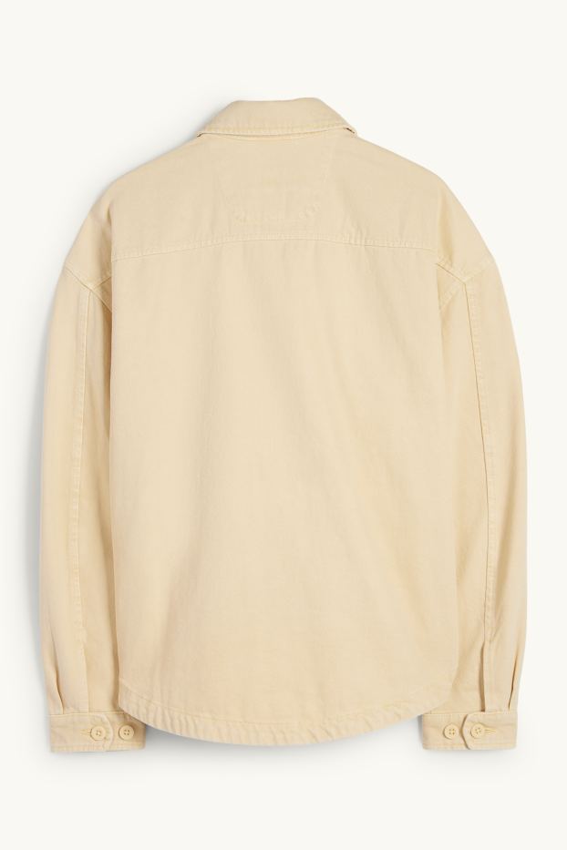 Men - Denim jacket - yellow