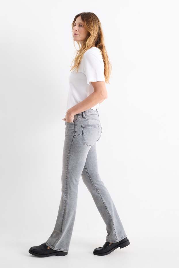 Dona - Bootcut jeans - mid waist - shaping jeans - LYCRA® - texà gris clar