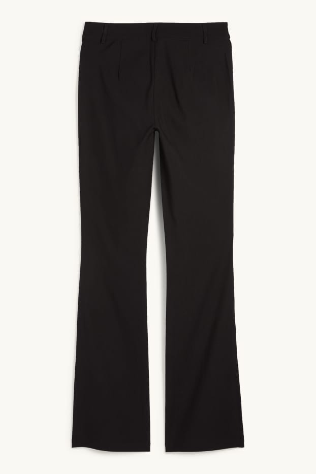 Donna - Pantaloni - vita media - bootcut fit - nero