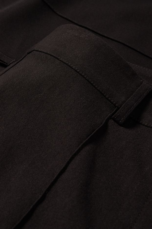 Donna - Pantaloni - vita media - bootcut fit - nero