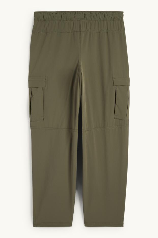 Hommes - Pantalon cargo de sport - relaxed fit - vert foncé