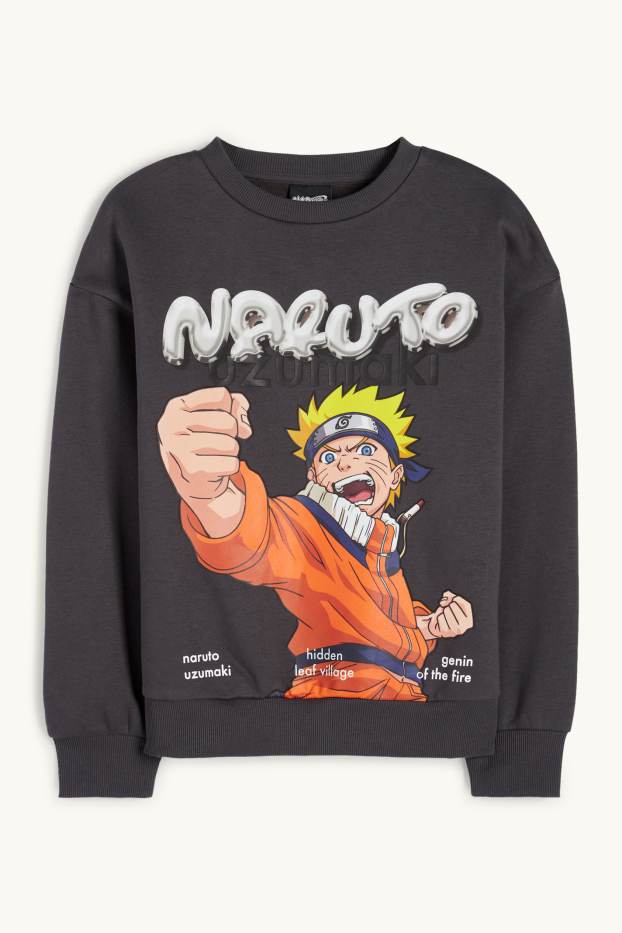 Kinderen: jongens - Naruto - sweatshirt - donkergrijs