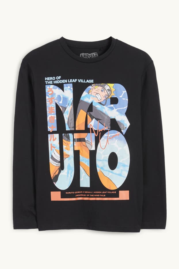 Kinder Jungen - Naruto - Langarmshirt - schwarz