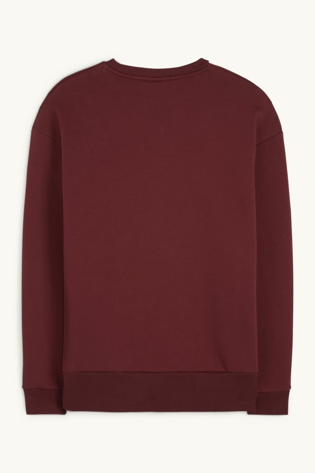 Hommes - Sweat-shirt - Coca-Cola - rouge foncé