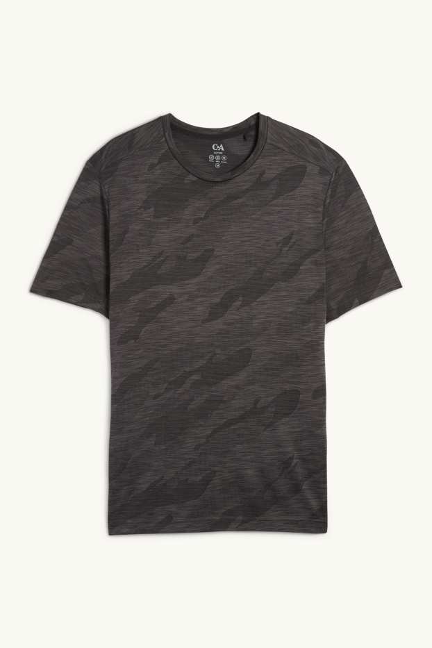 Hommes - Haut de sport - regular fit - à motif - gris foncé