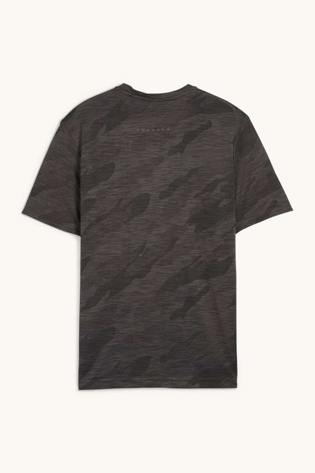 Hommes - Haut de sport - regular fit - à motif - gris foncé
