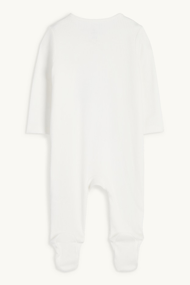 Unisexe - Winnie l’ourson - pyjama bébé - blanc crème