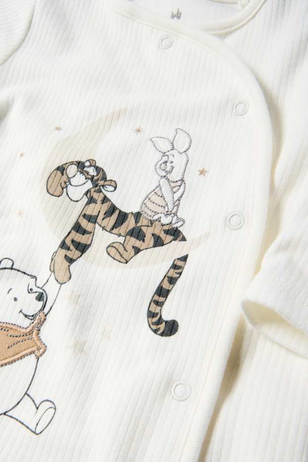 Unisexe - Winnie l’ourson - pyjama bébé - blanc crème