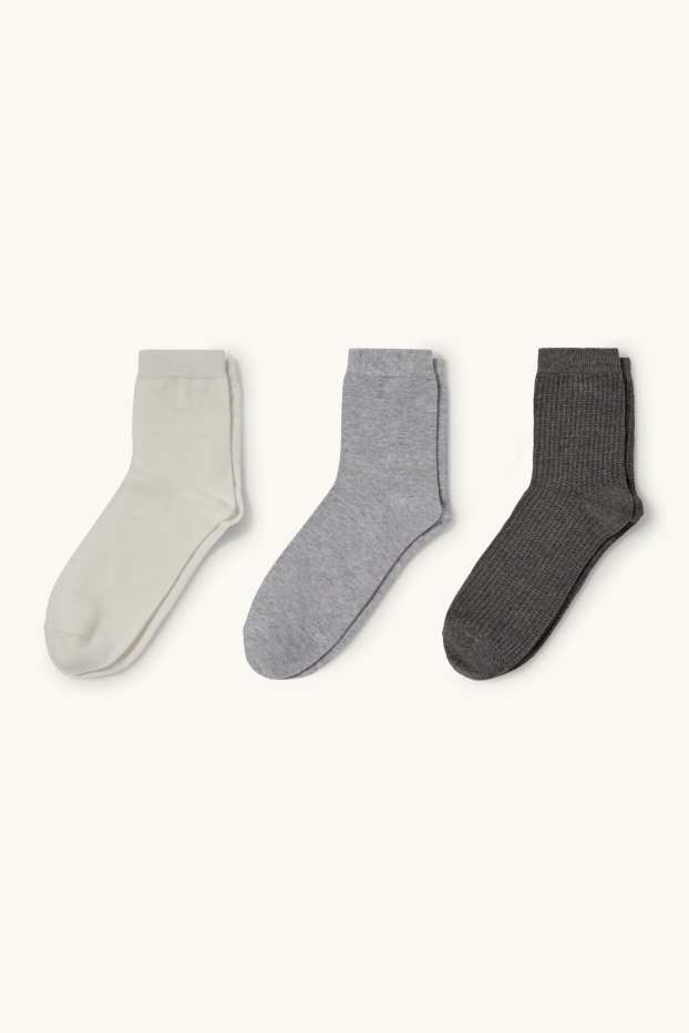 Damen - Multipack 3er - Socken - cremeweiss