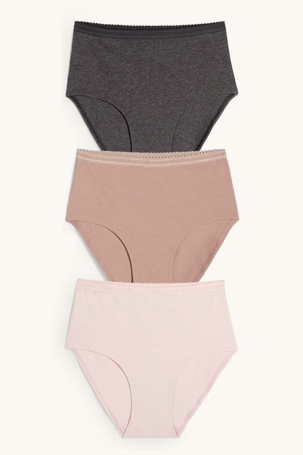 Mujer - Pack de 3 - braguitas - rosa