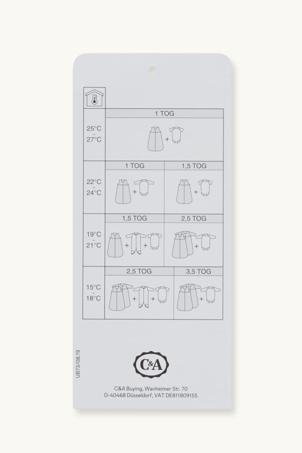 Baby Girls - Bunny rabbit - baby sleeping bag - 0-4 months - cremewhite